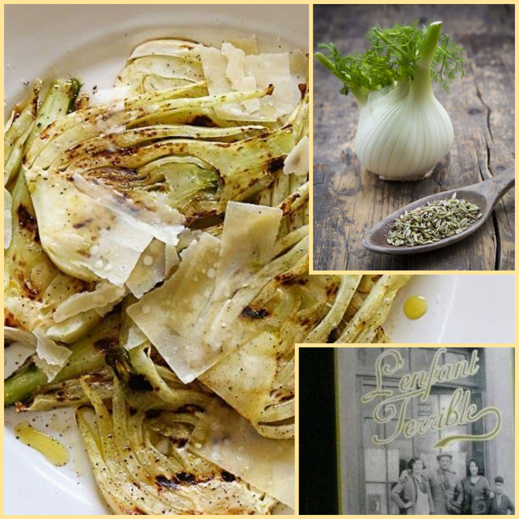 salad with fennel , parmiggiano cheese and balsamic vinegar .Casa Ronsil Wine's